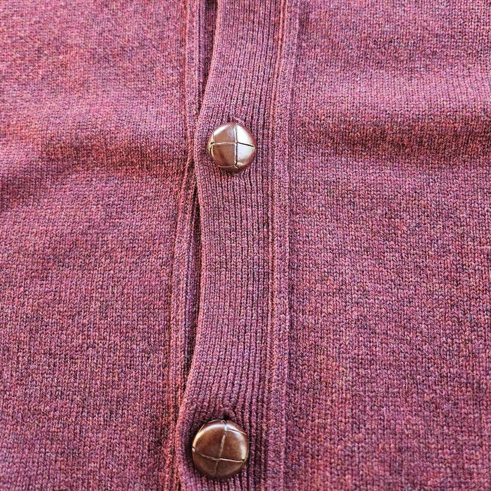 EUC L.L. Bean 100% wool cardigan Sz men's L - Picture 6 of 9